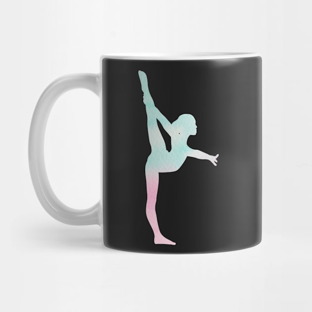 Gymnastics Silhouette by sportartbubble